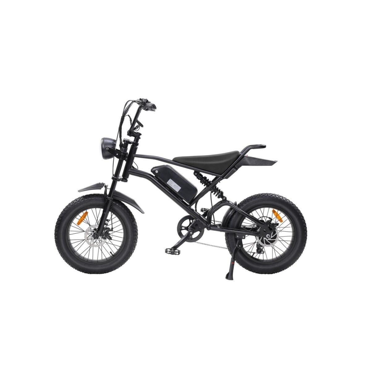 Rush horse v2 bicicleta eléctrica - batería 48v 15ah doble modo de conducción suspensión doble - negro