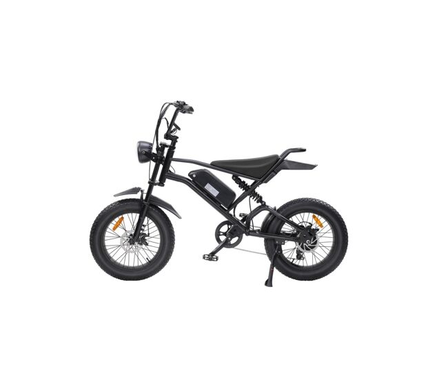 Rush horse v2 bicicleta eléctrica - batería 48v 15ah doble modo de conducción suspensión doble - negro