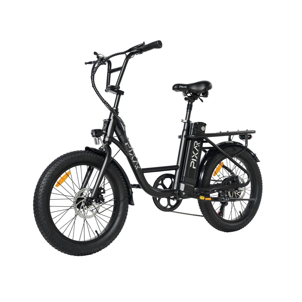 Pixar fun1 36v 10.4ah bicicleta eléctrica 20x3 fat negro