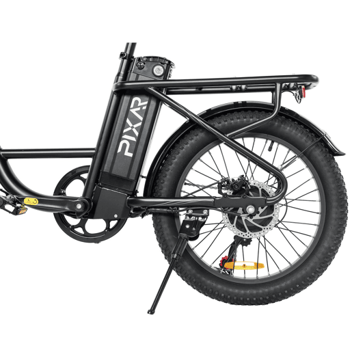 Pixar FUN1 36V 10.4Ah Bicicleta Elétrica 20x3 Fat Preto