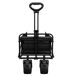 Carro Plegable Multiusos | Carrito Transporte Puerta Abatible Carro Plegable Multiusos | Carrito Transporte Puerta Abatible Negro/ Gris