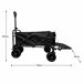 Carro Plegable Multiusos | Carrito Transporte Puerta Abatible Carro Plegable Multiusos | Carrito Transporte Puerta Abatible Negro/ Gris