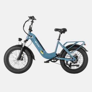 DYU FF500 500W Bateria 48V14Ah E-bike 20 polegadas Freio a Disco - Azul