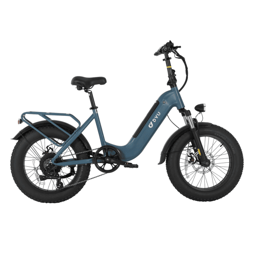 DYU FF500 500W Bateria 48V14Ah E-bike 20 polegadas Freio a Disco - Azul DYU FF500 500W Bateria 48V14Ah E-bike 20 polegadas Freio a Disco - Azul