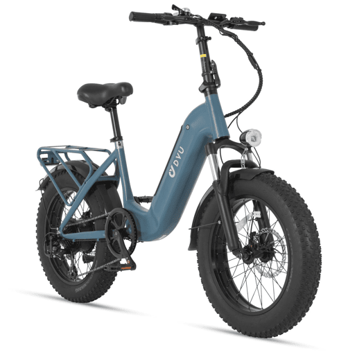 DYU FF500 500W Bateria 48V14Ah E-bike 20 polegadas Freio a Disco - Azul DYU FF500 500W Bateria 48V14Ah E-bike 20 polegadas Freio a Disco - Azul