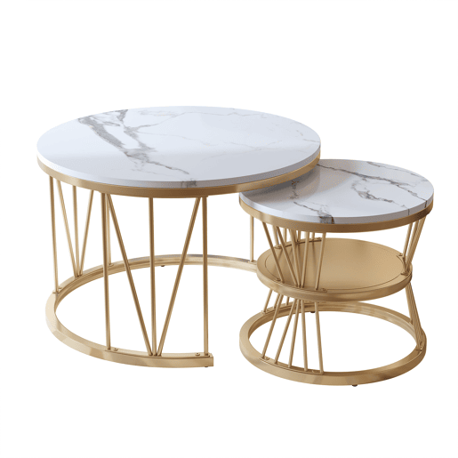 Conjunto de mesas de centro 2 em 1, mesas para sala de estar, 70 cm45 cm Conjunto de mesas de centro 2 em 1, mesas para sala de estar, 70 cm45 cm