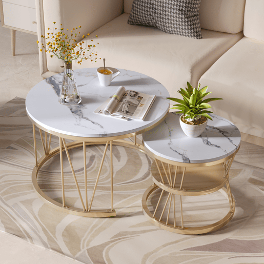 Conjunto de mesas de centro 2 em 1, mesas para sala de estar, 70 cm45 cm Conjunto de mesas de centro 2 em 1, mesas para sala de estar, 70 cm45 cm