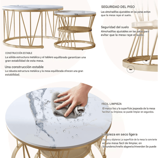 Conjunto de mesas de centro 2 em 1, mesas para sala de estar, 70 cm45 cm Conjunto de mesas de centro 2 em 1, mesas para sala de estar, 70 cm45 cm
