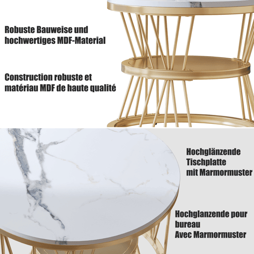 Conjunto de mesas de centro 2 em 1, mesas para sala de estar, 70 cm45 cm Conjunto de mesas de centro 2 em 1, mesas para sala de estar, 70 cm45 cm