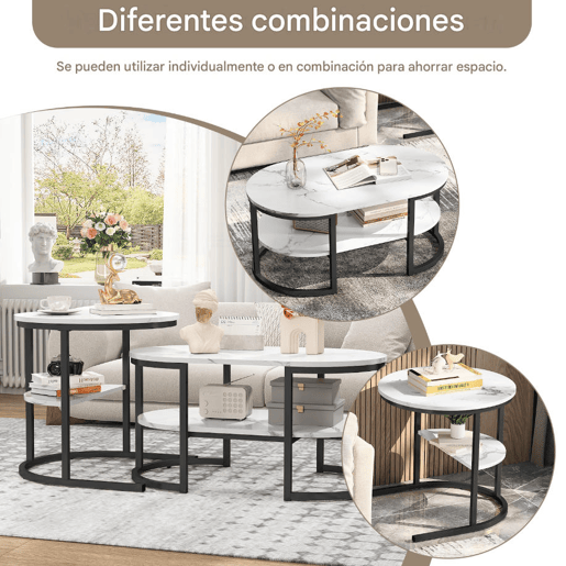 2 conjuntos, mesa de centro com estrutura em ferro, mesa com aspeto de mármore, mesa de centro, mesa de sofá, mesa de sala, moderna 2 conjuntos, mesa de centro com estrutura em ferro, mesa com aspeto de mármore, mesa de centro, mesa de sofá, mesa de sala, moderna