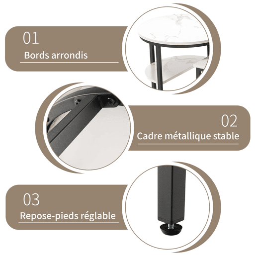 2 conjuntos, mesa de centro com estrutura em ferro, mesa com aspeto de mármore, mesa de centro, mesa de sofá, mesa de sala, moderna 2 conjuntos, mesa de centro com estrutura em ferro, mesa com aspeto de mármore, mesa de centro, mesa de sofá, mesa de sala, moderna