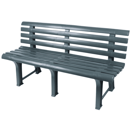 Banco para jardim 3 lugares em plástico