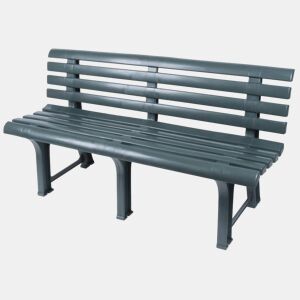 Banco para jardim 3 lugares em plástico