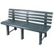 Banco de exterior 3 plazas de plástico 49x145 Banco de exterior 3 plazas de plástico 49x145 Verde