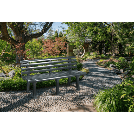 Banco para jardim 3 lugares em plástico