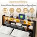Cama con almacenamiento, cama doble, USB, LED 211x145 Cama con almacenamiento, cama doble, USB, LED 211x145 Negro