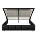 Cama con almacenamiento, cama doble, USB, LED 211x145 Cama con almacenamiento, cama doble, USB, LED 211x145 Negro