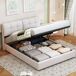 Cama doble, cama con almacenamiento, LED 220x167 Cama doble, cama con almacenamiento, LED 220x167 Beige