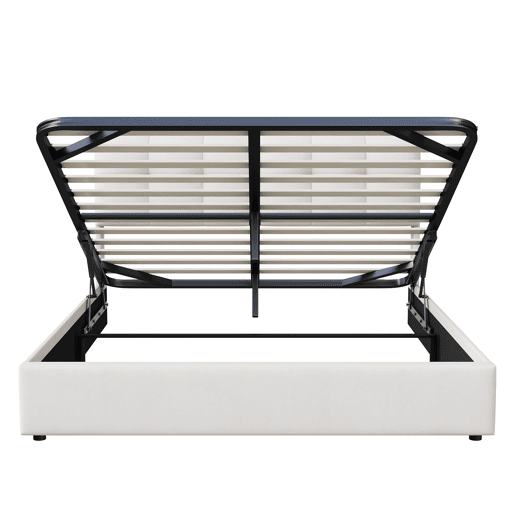 Cama 160x200cm, LED, cama de casal, cor bege Cama 160x200cm, LED, cama de casal, cor bege