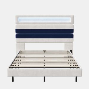 Cama 140x190cm, USB, LED, Cama jovem, Cama individual