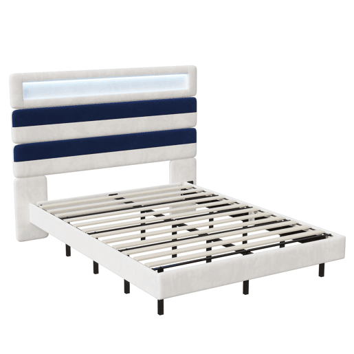 Cama 140x190cm, USB, LED, Cama jovem, Cama individual Cama 140x190cm, USB, LED, Cama jovem, Cama individual