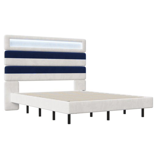 Cama 140x190cm, USB, LED, Cama jovem, Cama individual Cama 140x190cm, USB, LED, Cama jovem, Cama individual