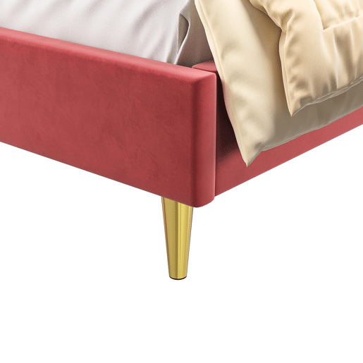 Cama 140x200cm, veludo, formato flor, cama de casal, cama menina, cama criança, adolescente (vermelho) Cama 140x200cm, veludo, formato flor, cama de casal, cama menina, cama criança, adolescente (vermelho)