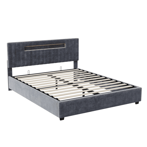 Cama 160x200cm, LED, cama de casal, cama jovem, cama funcional, cama de molas hidrĂ¡ulica Cama 160x200cm, LED, cama de casal, cama jovem, cama funcional, cama de molas hidrĂ¡ulica