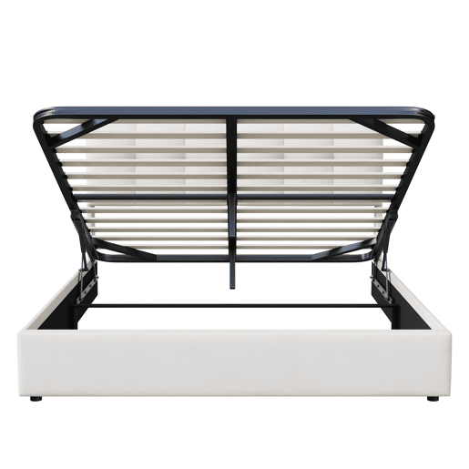 Cama 140x200cm, LED, cama de casal, cor bege Cama 140x200cm, LED, cama de casal, cor bege