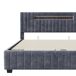 Cama doble. Cama de dormitorio, USB, LED 205x141 Cama doble. Cama de dormitorio, USB, LED 205x141 Gris