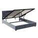 Cama doble. Cama de dormitorio, USB, LED 205x141 Cama doble. Cama de dormitorio, USB, LED 205x141 Gris