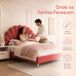 Cama doble. Cama de dormitorio. 200x140 Cama doble. Cama de dormitorio. 200x140 Beige