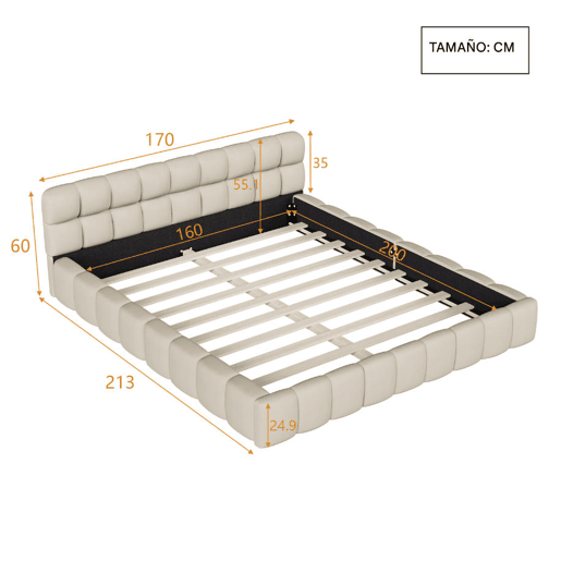 Cama 160 x 200 cm, cama de juventude, cama de casal, cama plana Cama 160 x 200 cm, cama de juventude, cama de casal, cama plana