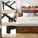 Cama con almacenamiento, cama doble, USB, LED 217x182 Cama con almacenamiento, cama doble, USB, LED 217x182 Negro