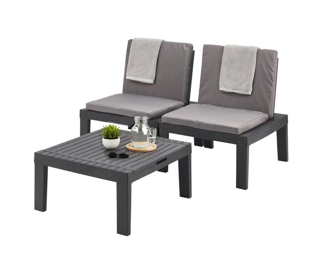 Sala de estar exterior em pvc