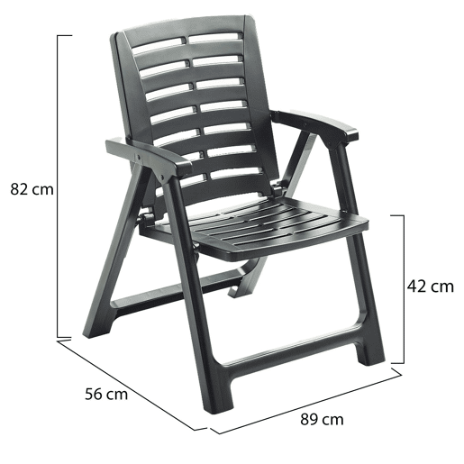 Cadeira para exterior de plástico