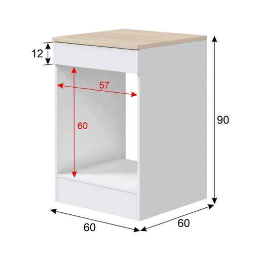 Armário de Cozinha em Madeira Nobilitada com Um Compartimento