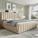 Cama de matrimonio de lino Cama de matrimonio de lino Beige