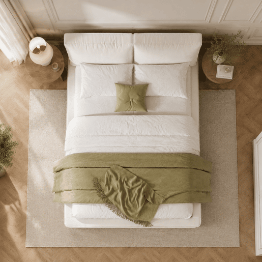 Cama de casal de tecido 180x200 cm,bege Cama de casal de tecido 180x200 cm,bege