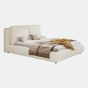 Cama de casal de tecido 180x200 cm,bege