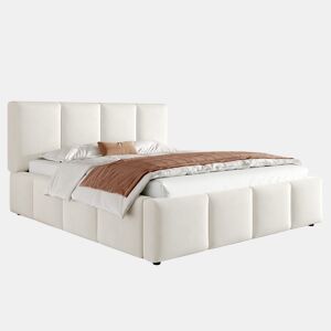 Cama de casal de tecido 180x200 cm,bege