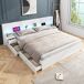 Cama de matrimonio de mdf Cama de matrimonio de mdf Blanco