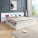 Cama de matrimonio de mdf Cama de matrimonio de mdf Blanco