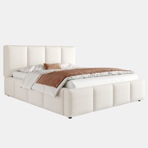 Cama de casal de tecido 180x200 cm,bege