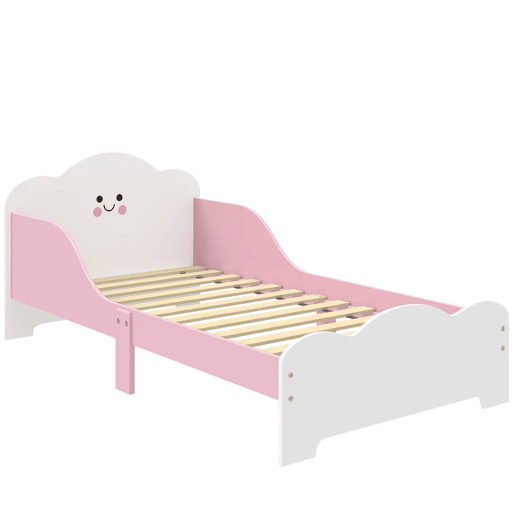 AIYAPLAY Cama Infantil, 70x140 cm, Cama Montessori com Grades Altas, Tema de Algodão-Doce, para Crianças de 3 a 6 Anos, Rosa AIYAPLAY Cama Infantil, 70x140 cm, Cama Montessori com Grades Altas, Tema de Algodão-Doce, para Crianças de 3 a 6 Anos, Rosa