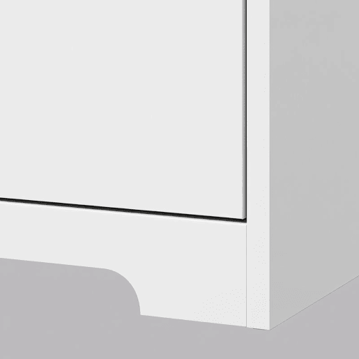 HOMCOM Armário Estreito para Casa de Banho com Gaveta Canelada, Prateleira Aberta, 2 Portas e Prateleira Ajustável, 60x30x91,5 cm, Branco HOMCOM Armário Estreito para Casa de Banho com Gaveta Canelada, Prateleira Aberta, 2 Portas e Prateleira Ajustável, 60x30x91,5 cm, Branco