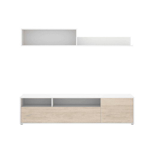 Estante Modulado com 5 Prateleiras em Madeira Nobilitada Estante Modulado com 5 Prateleiras em Madeira Nobilitada