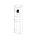 Armario Multiuso 1 Puerta para Ropa en Madera Nobilitada 39 Armario Multiuso 1 Puerta para Ropa en Madera Nobilitada 39 Blanco