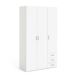 Armario 3 Puertas 4 Estantes en Madera Nobilitada 116 Armario 3 Puertas 4 Estantes en Madera Nobilitada 116 Blanco