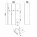 Armario 3 Puertas 4 Estantes en Madera Nobilitada 116 Armario 3 Puertas 4 Estantes en Madera Nobilitada 116 Blanco